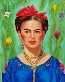 Frida con Tulipan
<br>50 x 40 cm </br>
<b>VERKAUFT</b></br>