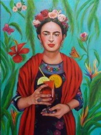 Frida, Tequilla Sunrise
<br>80 x 60 cm</br>
<b>VERKAUFT</b></br>