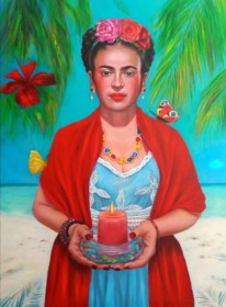 Frida con luce
<br>80 x 60 cm</br>